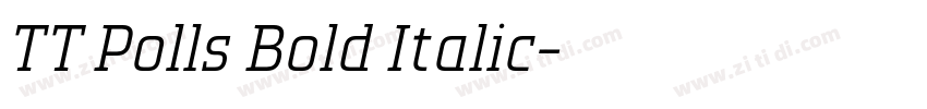 TT Polls Bold Italic字体转换